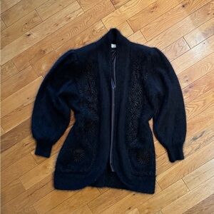 Vintage angora cardigan